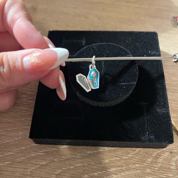 Pandora Jewelry - Pandora Silver and Blue Skeleton Coffin Charm